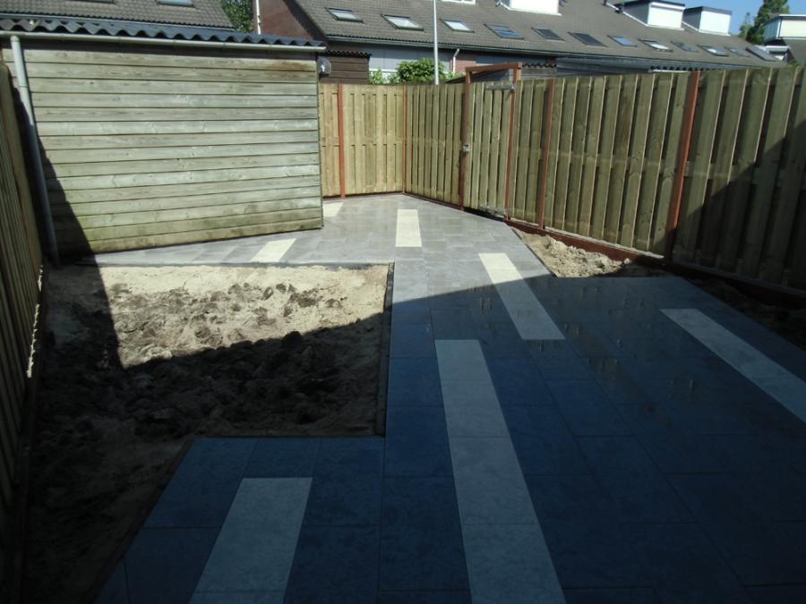 02 Bestrating siertegels achtertuin Gouda