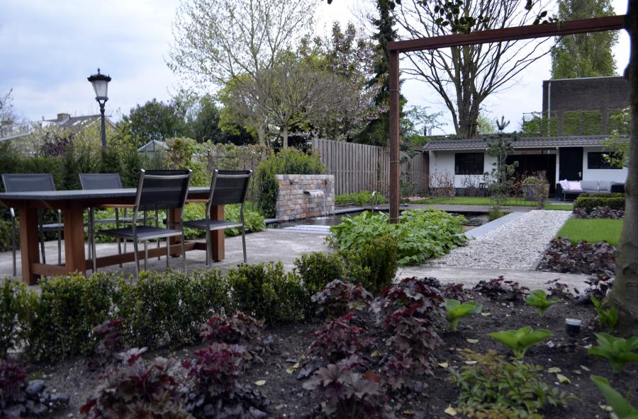 Tuinontwerp tuinterrassen parktuin Nijmegen