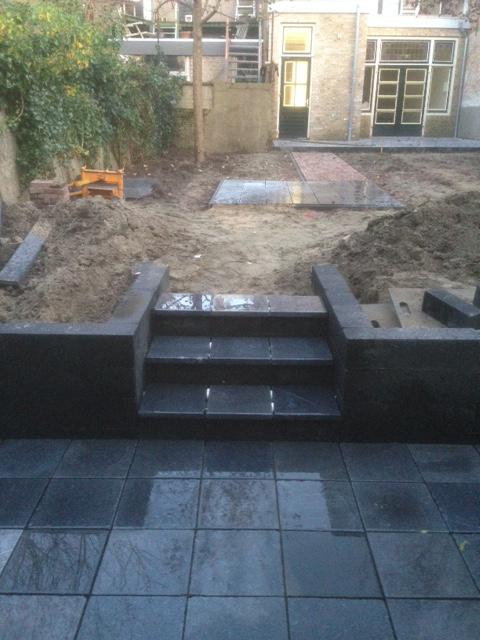 01 Aanleg opgehoogd terras Middelharnis