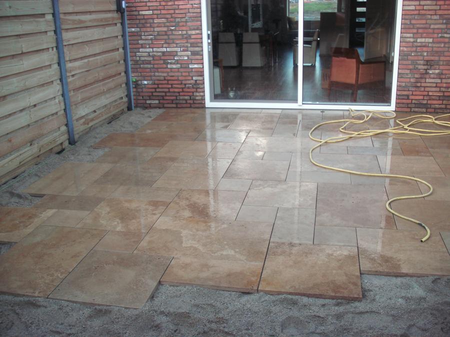 01 Aanleg bestrating tuin Schalkwijk